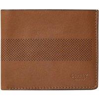Osprey Men's Arthur Perforated Leather Card Holder in Tan