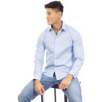 Peter Werth Men's Regular Long-Sleeved Shirt in Light Blue | Size: Large