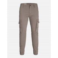Jack & Jones Men's Flake Slim Cargo Trousers in Medium Beige | Size: 34R