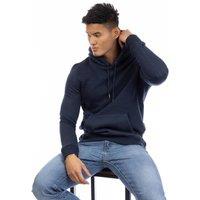 Peter Werth Men's Cotton Regular Hoodie in Dark Navy | Size: Medium