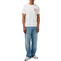 Replay Men's Back Jeans Logo T-Shirt in White | Size: Small