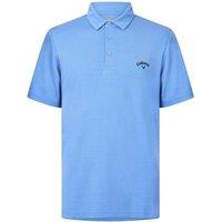 Callaway Men's Herringbone Golf Polo Shirt in Pale Blue | Size: XL