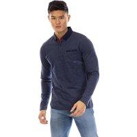 Peter Werth Men's Ellstn Long-Sleeved Polo Shirt in Navy | Size: Small