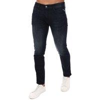 Replay Men's Anbass Stretch Slim Jeans in Dark Blue | Size: 32R