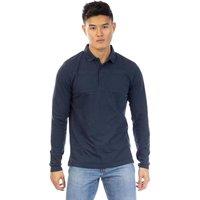 Peter Werth Men's Noaks Long-Sleeved Polo Shirt in Dark Navy | Size: Small