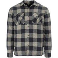 Dunlop Men's Lumber Buffalo Check Flannel Shirt in Grey | Size: Medium