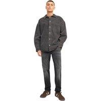 Jack & Jones Men's Glenn Slim Jeans in True Black | Size: 29L