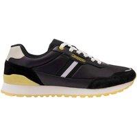 Kappa Men's Draydon Logo Suede Low Cut Trainers in Black | Size: 7