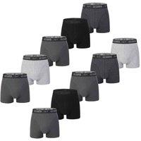 Lee Cooper Men's Boxer Shorts (Pack of 10) in Grey | Size: XL