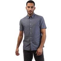Peter Werth Men's Tenter Short-Sleeved Shirt in Grey | Size: Large