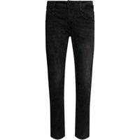 Replay Men's Anbass Washed Slim Jeans in Black | Size: 34R