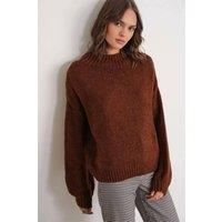 MixRay Women's Knit Sweater in Brown