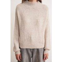 MixRay Women's Knit Sweater in Stone
