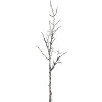 Four Candle Snowy Winter Woodland Branch Artificial Flower Stem in White
