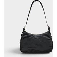 Tory Burch Women's Nylon Zip Tote top Shoulder Bag Black
