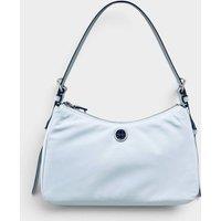 Tory Burch Women's Nylon Zip Top Shoulder Bag Morning Blue