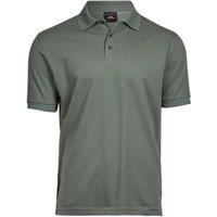 TEE JAYS Men's Luxury Stretch Pique Polo Shirt in Olive | Size: Large