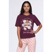 brands in Women's Lord Of The Rings Helmet Pyjamas in Burgundy | Size: Large