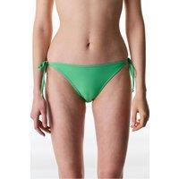 Penti Women's Aida Textured Mid-Waist Bikini Bottom in Green | Size: Medium