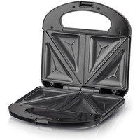 YnysTec 750W 2 Slice Non-Stick Sandwich Toaster Easy Clean in Black | Size: 100g