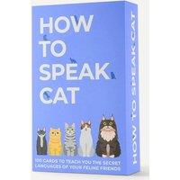 Gift Republic How To Speak Cat - 100-Card Cat Behaviour Guide in Light Blue