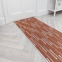 runrug Carpet Runner Rug - Indoor/Outdoor, Reversible, 2mm - 'Aperol Spritz' in Terracotta | Size: 60 cm x 150 cm