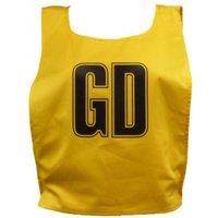 Carta Sport Lettered Netball Training Bib (Pack of 7) in Yellow | Size: Medium