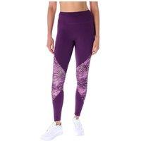 Ted Baker Sport Women's Bonnie High Support Print Panel Leggings in Purple | Size: Small