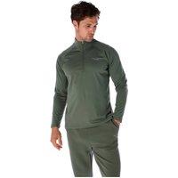 Ted Baker Sport Men's Grigor Essential 1/4 Zip Top in Green | Size: Medium