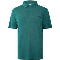 Callaway Men's Herringbone Golf Polo Shirt in Green | Size: Medium