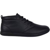 Lee Cooper Men's Finch Faux Leather Flat Chukka Boots in Black | Size: 12