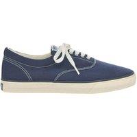 Sebago Men's Hurricane Canvas Trainers in Navy | Size: 7.5