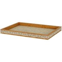 Lemon Pavilion Furniture and Decor Drom Rectangular Tray - Wood - Brown
