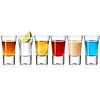 Chabrias Ltd Borgonovo Senior 2oz Shot Glasses Set of 6 - Vodka & Tequila Glasses in Clear | Size: 6 Pack