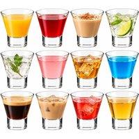 Chabrias Ltd 250ml Heavy Base Tumbler Drinking Glasses Set of 12 for Whisky & Juice in Clear | Size: 12 Pack
