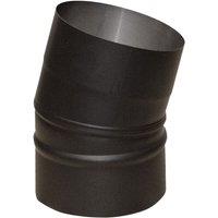 RoyalFire Flue Pipe 15 Degree Elbow Bend for 5 inch (125mm) in Black