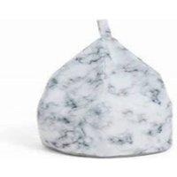 Kaikoo Marble print Beanbag in White
