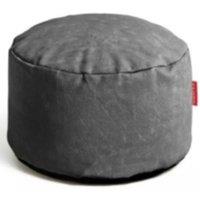 Kaikoo Faux leather footstool grey