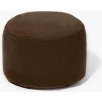 Kaikoo Faux leather footstool brown