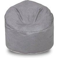 Kaikoo Brushed faux suede cool chill chair charcoal grey in Mid Grey