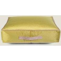Kaikoo Velvet slab with contrast piping 'gold with pink in Metallic Gold