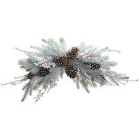 The Christmas Gift Co. Snowy Pine Foliage with Cones in Green