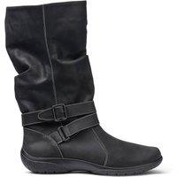 Hotter Women's 'Ballinderry' Slouch Boots in Dark Grey | Size: 5.5