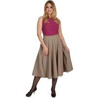 Banned Retro Women's Pink Check Please Swing Skirt-Pink | Size: Medium