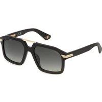 Police Men's SPLP28M-560703 Square/Rectangle Sunglasses in Black