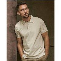 TEE JAYS Men's Luxury Stretch Short Sleeve Polo Shirt in Stone | Size: Medium