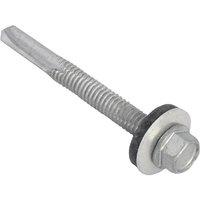 Forgefix Techfast Hex Head Roofing Screw Self-Drill Heavy Section 5.5 X 51Mm in Silver