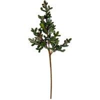 Four Candle Woodland Pine Teardrop Swag With Pinecones in Green