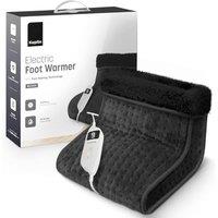 Keplin Electric Foot Warmer (1 Pack), 9 Temperature Settings - 1 Year Warranty in Black