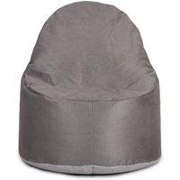 Kaikoo Brushed faux suede ezee chair grey
